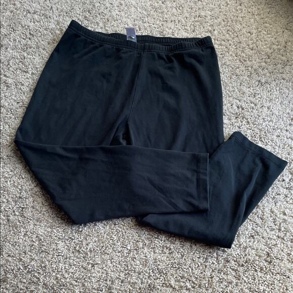 J. Jill Pima Cotton Capri Black Leggings Size M - Picture 2 of 4